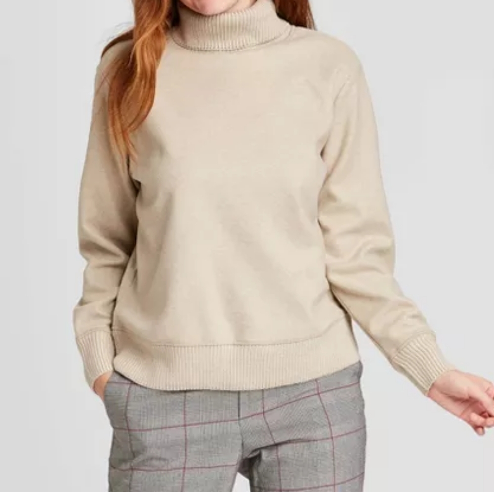 Turtleneck Trim Sweater